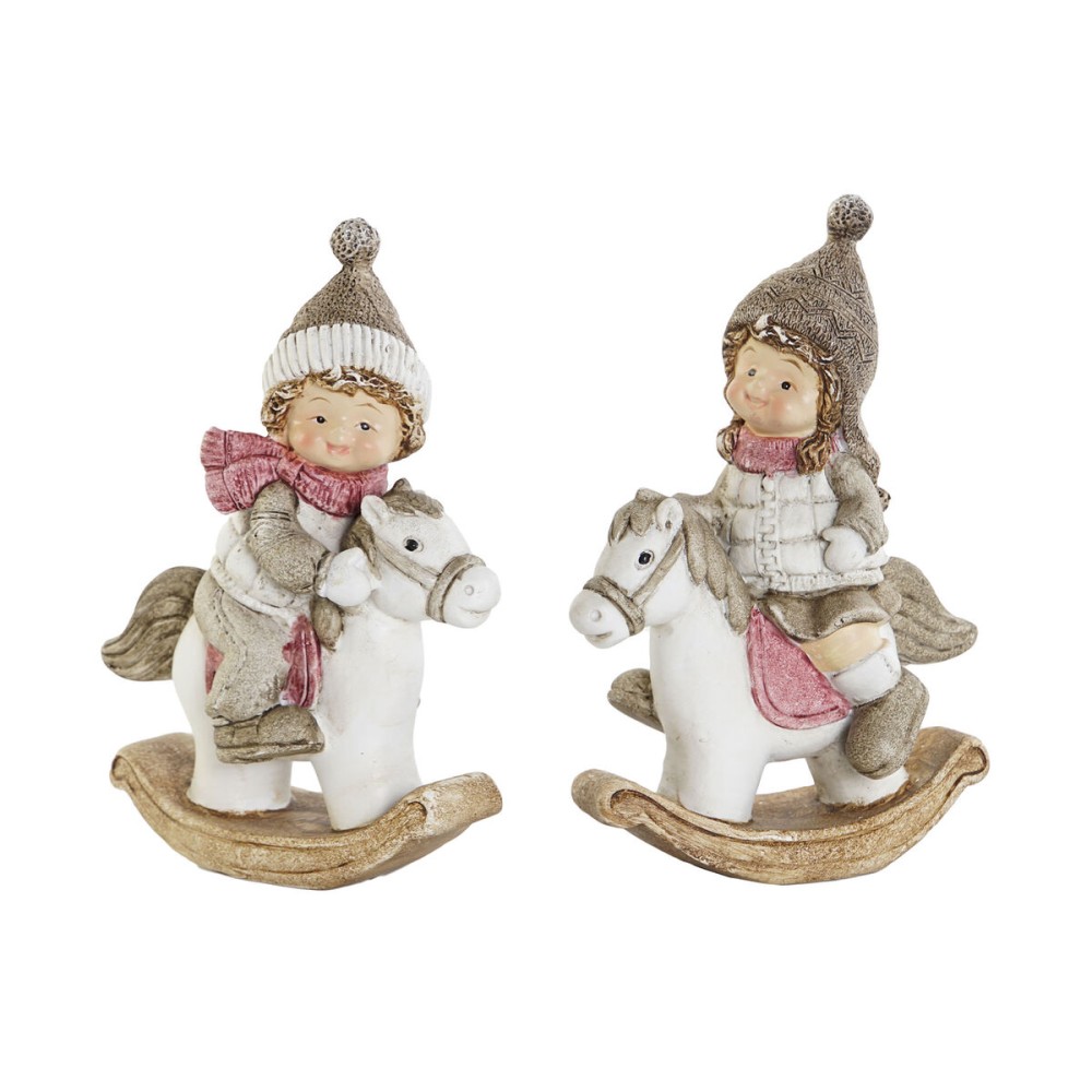 Weihnachtsschmuck DKD Home Decor Bunt 8,8 x 4,8 x 12,5 cm (2 Stück)