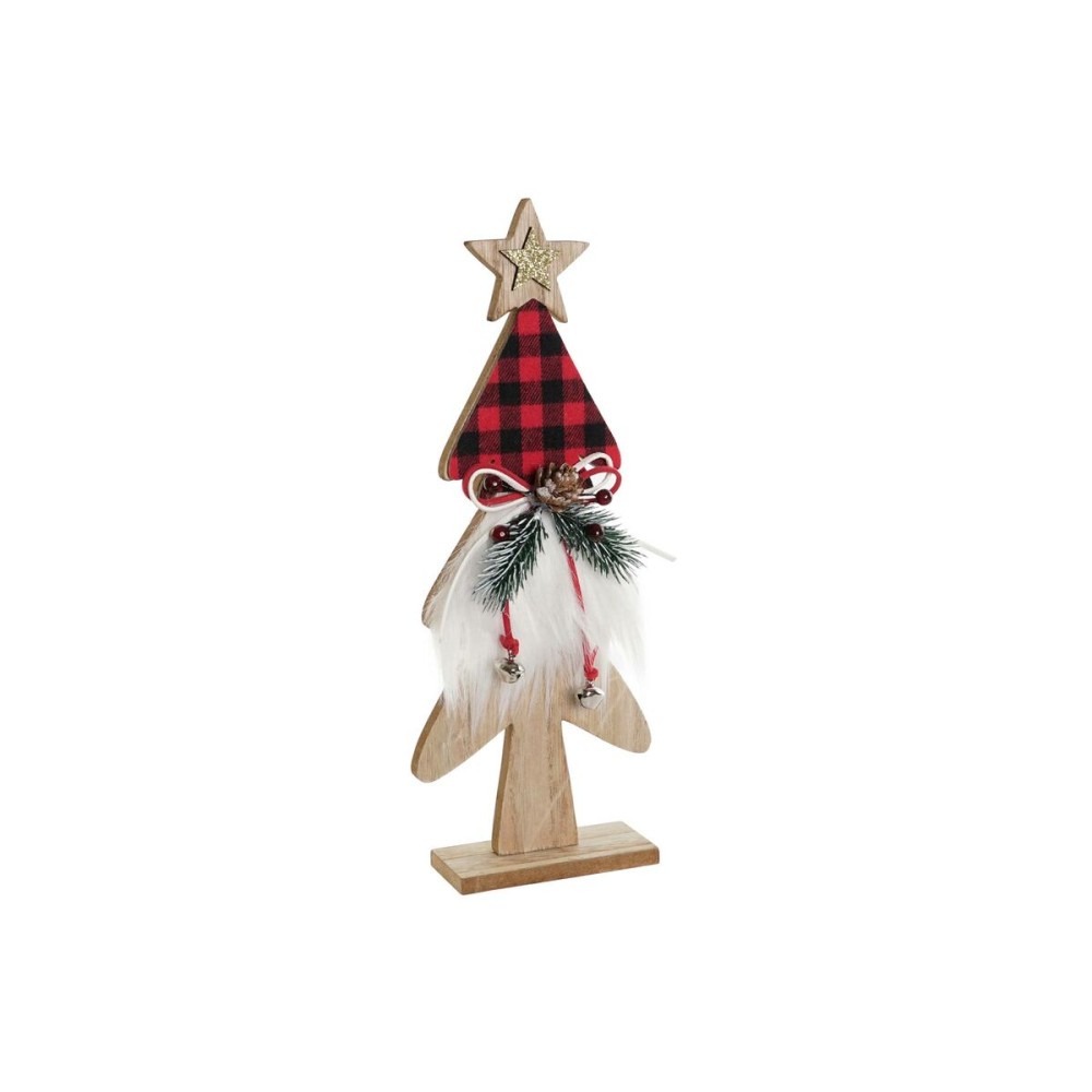 Décorations de Noël DKD Home Decor Noir Rouge Arbre 11,5 x 4 x 31 cm