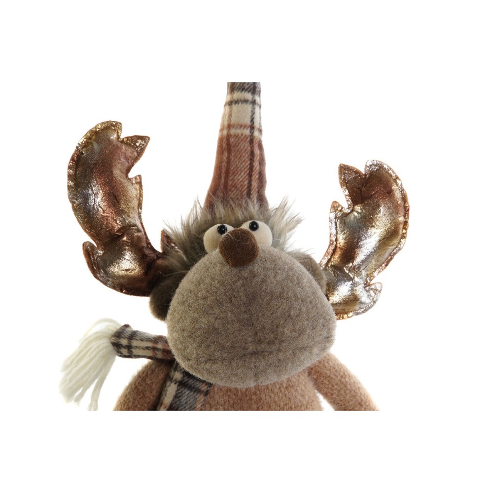 Weihnachtsschmuck DKD Home Decor Braun Rentier 18 x 17 x 48 cm (2 Stück)