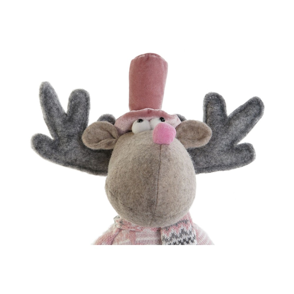 Décorations de Noël DKD Home Decor Multicouleur Renne 16,5 x 11,4 x 40,6 cm (2 Unités)