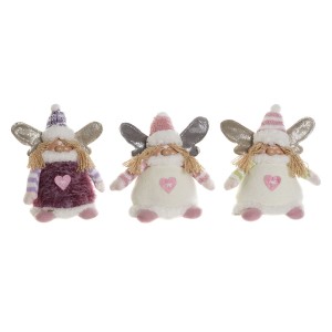 Weihnachtsschmuck DKD Home Decor Bunt Elf 13 x 10 x 18 cm (3 Stück)