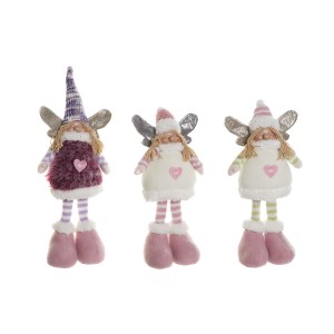 Weihnachtsschmuck DKD Home Decor Bunt Elf 13 x 7 x 35 cm (3 Stück)