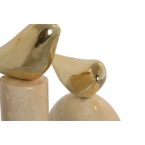 Deko-Figur Home ESPRIT Gold Elfenbein Vögel Romantisch 19 x 11,5 x 27 cm