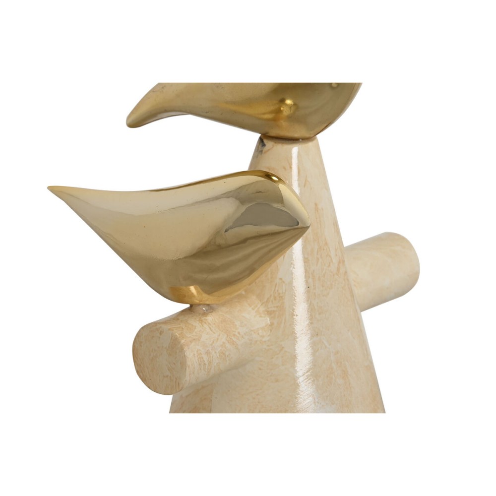 Decorative Figure Home ESPRIT Golden Ivory Birds Romantic 16,5 x 14 x 27 cm