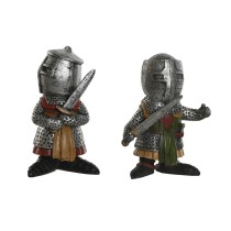 Figurine Décorative Home ESPRIT Gris 6 x 4 x 9 cm (2 Unités)