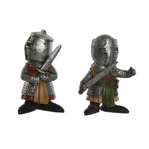Deko-Figur Home ESPRIT Grau 6 x 4 x 9 cm (2 Stück)
