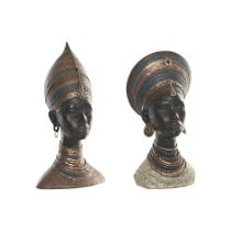 Deko-Figur Home ESPRIT Braun Afrikanerin 30 x 20 x 53 cm (2 Stück)