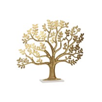 Deko-Figur Home ESPRIT Weiß Gold Baum 76 x 10 x 68 cm