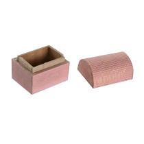 Box-Schmuckkästchen DKD Home Decor Bunt Metall Mango-Holz 4 x 5 x 5 cm (12 Stück)