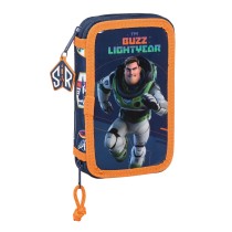 Plumier double Buzz Lightyear Blue marine (28 Pièces)