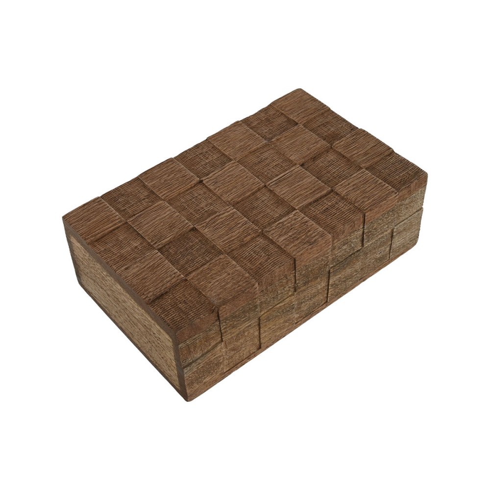 Boîte à bijoux Home ESPRIT Naturel Bois de manguier (2 Pièces)