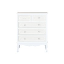Chest of drawers Home ESPRIT White Beige Romantic 80 x 42 x 105 cm