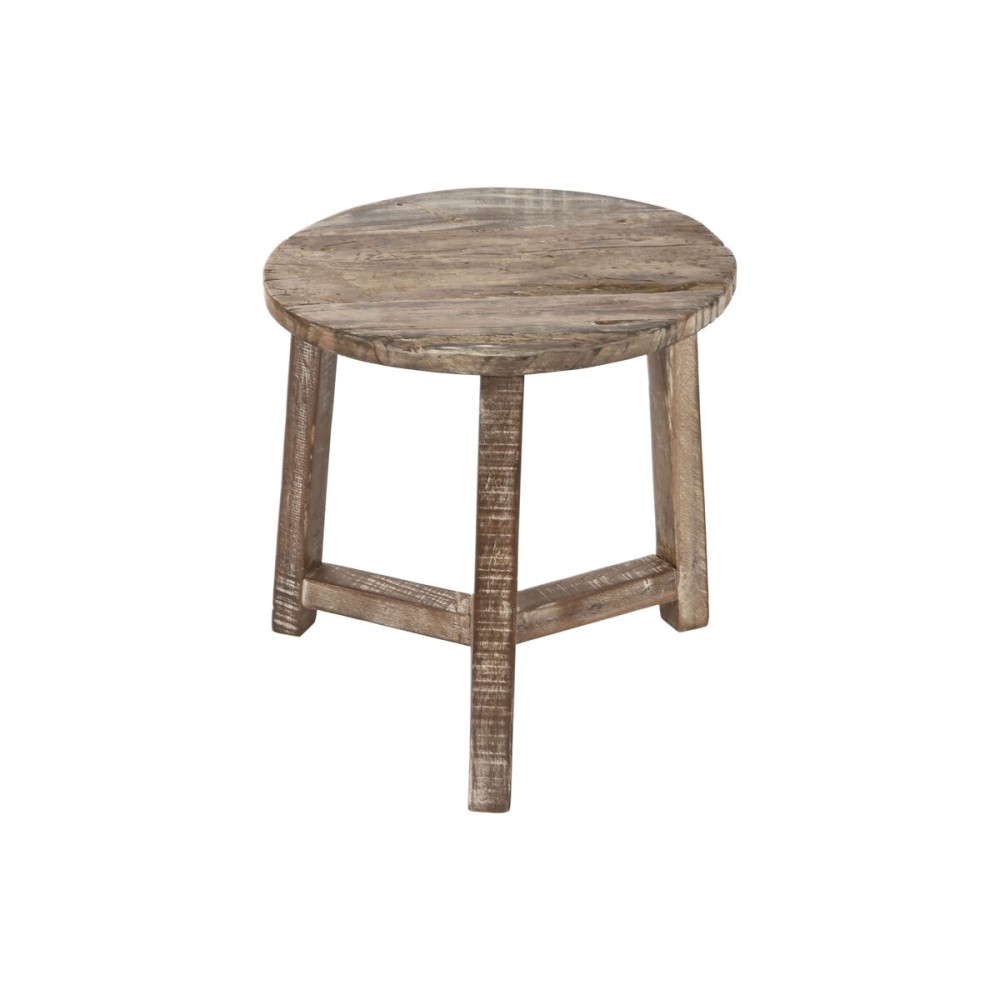 Side table Home ESPRIT White Brown 45 x 45 x 45 cm