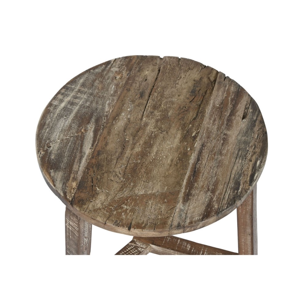 Side table Home ESPRIT White Brown 45 x 45 x 45 cm