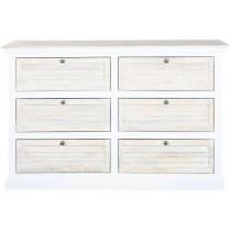 Chest of drawers Home ESPRIT White Natural 150 x 40 x 100 cm