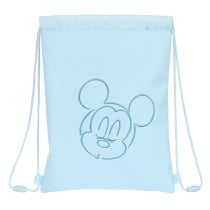 Sac à dos serré par des ficelles Mickey Mouse Clubhouse Bleu clair (26 x 34 x 1 cm)