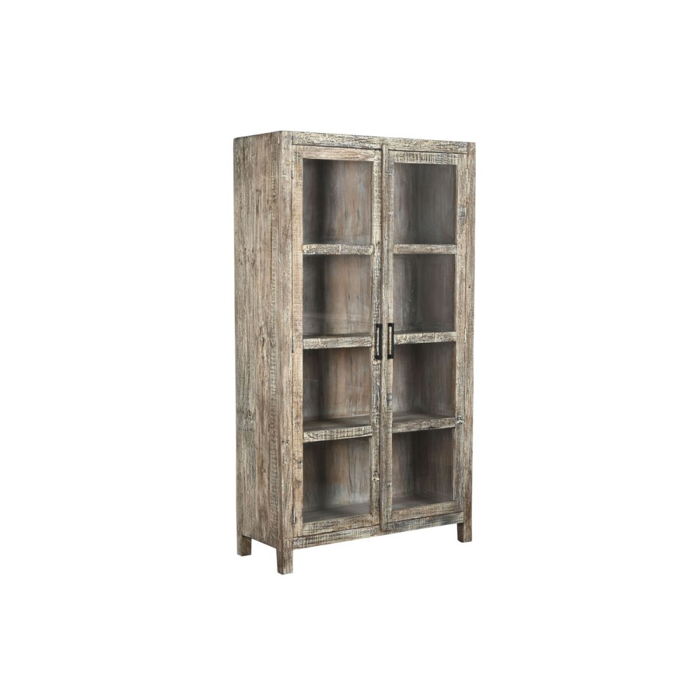 Présentoir Home ESPRIT Blanc Marron Bois Recyclé 100 x 40 x 180 cm