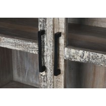 Display Stand Home ESPRIT White Brown Recycled Wood 100 x 40 x 180 cm