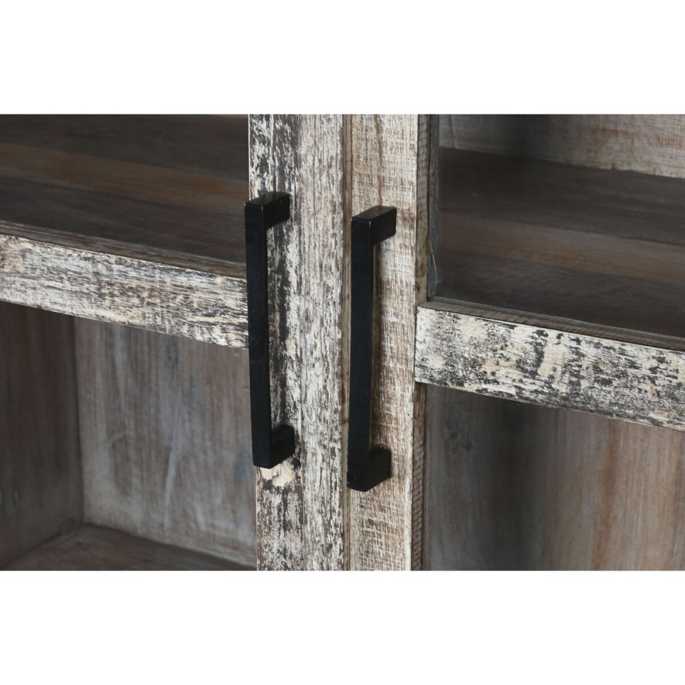 Display Stand Home ESPRIT White Brown Recycled Wood 100 x 40 x 180 cm