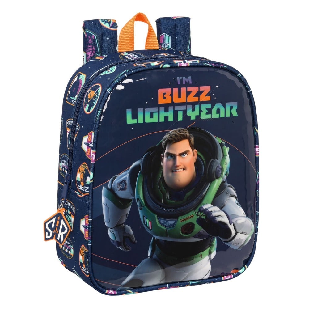 Schulrucksack Buzz Lightyear Marineblau (22 x 27 x 10 cm)