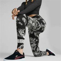 Sporthose Damen Puma Frozen Flower Schwarz