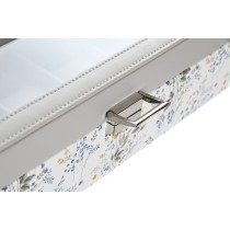 Uhrenbox DKD Home Decor Weiß Grau Lila Hellrosa Kristall 33 x 11 x 9 cm (2 Stück)