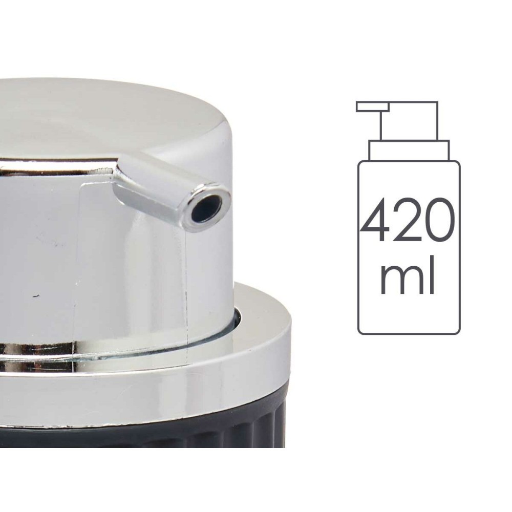 Soap Dispenser Berilo 3236-3 Anthracite Plastic 420 ml 7 x 14,5 x 8,5 cm (16 Units)