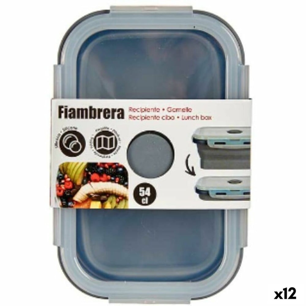 Lunchbox Kinvara CH19130-1 Grau Durchsichtig ABS 540 ml (12 Stück)