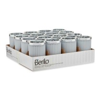 Glass Berilo 3436-2 Grey Plastic 7,5 x 11,5 x 7,5 cm (16 Units)