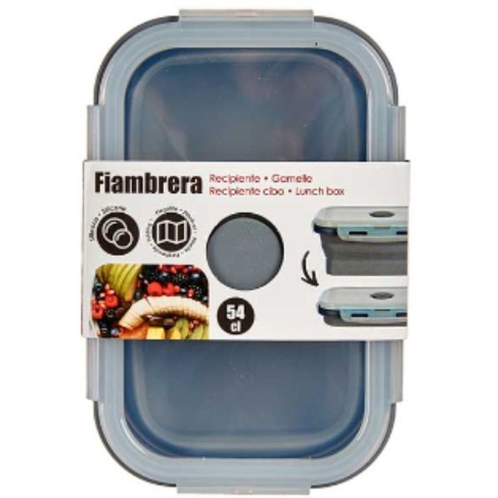 Boîte à lunch Kinvara CH19130-1 Gris Transparent ABS 540 ml (12 Unités)
