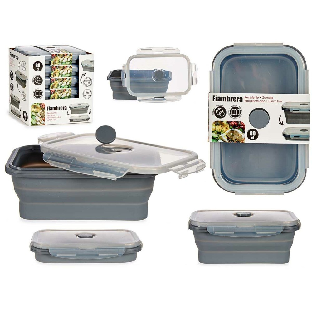 Lunchbox Kinvara CH19130-2 Grau Durchsichtig ABS 800 ml (6 Stück)