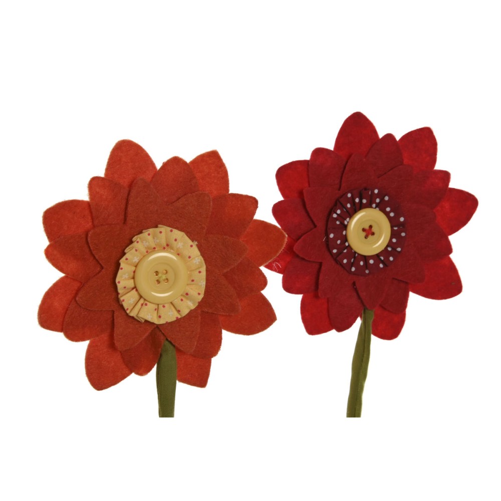 Door stop Home ESPRIT Polyester Jute 14 x 14 x 33 cm (2 Units)