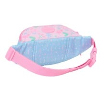 Sac banane BlackFit8 Smile Rose Bleu clair 23 x 12 x 9 cm