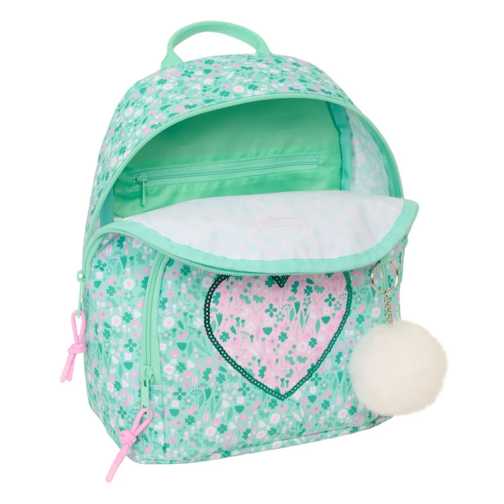 Lässiger Rucksack Safta Cuore Minze 25 x 30 x 13 cm Mini