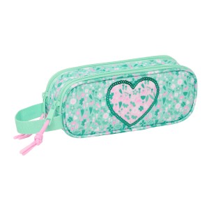 Zweifaches Mehrzweck-Etui Safta Cuore Minze 21 x 8 x 6 cm