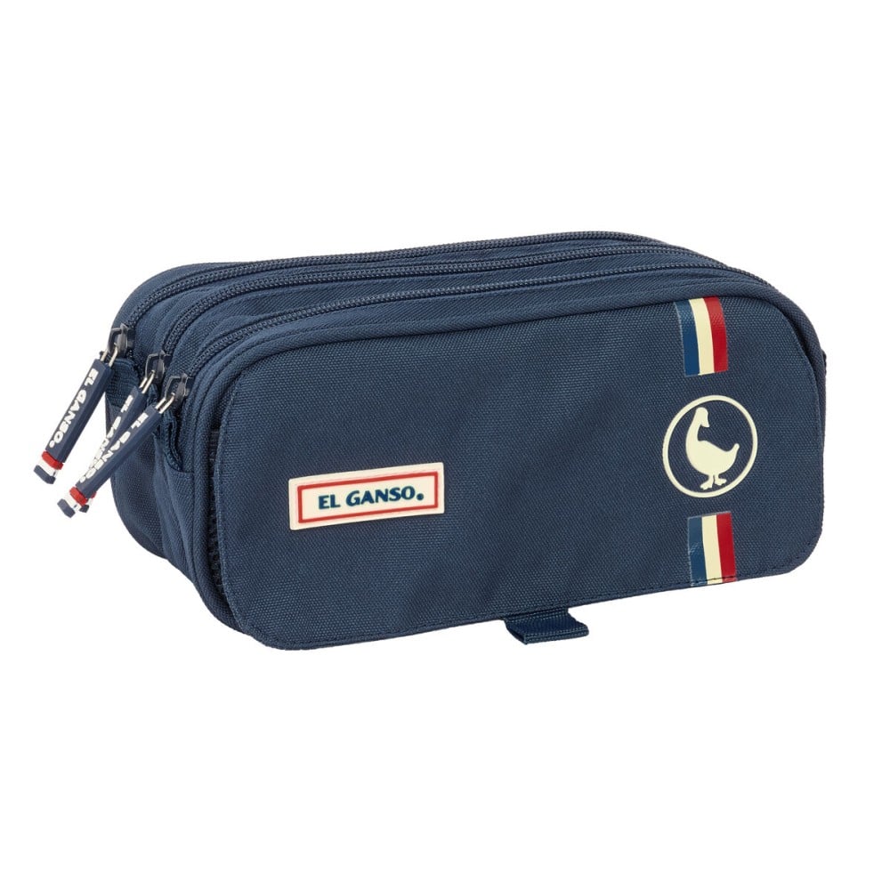 Dreifaches Mehrzweck-Etui El Ganso Eclipse Marineblau 21,5 x 10 x 8 cm
