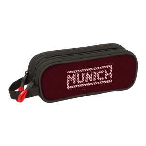 Zweifaches Mehrzweck-Etui Munich Vulcan Schwarz 21 x 8 x 6 cm