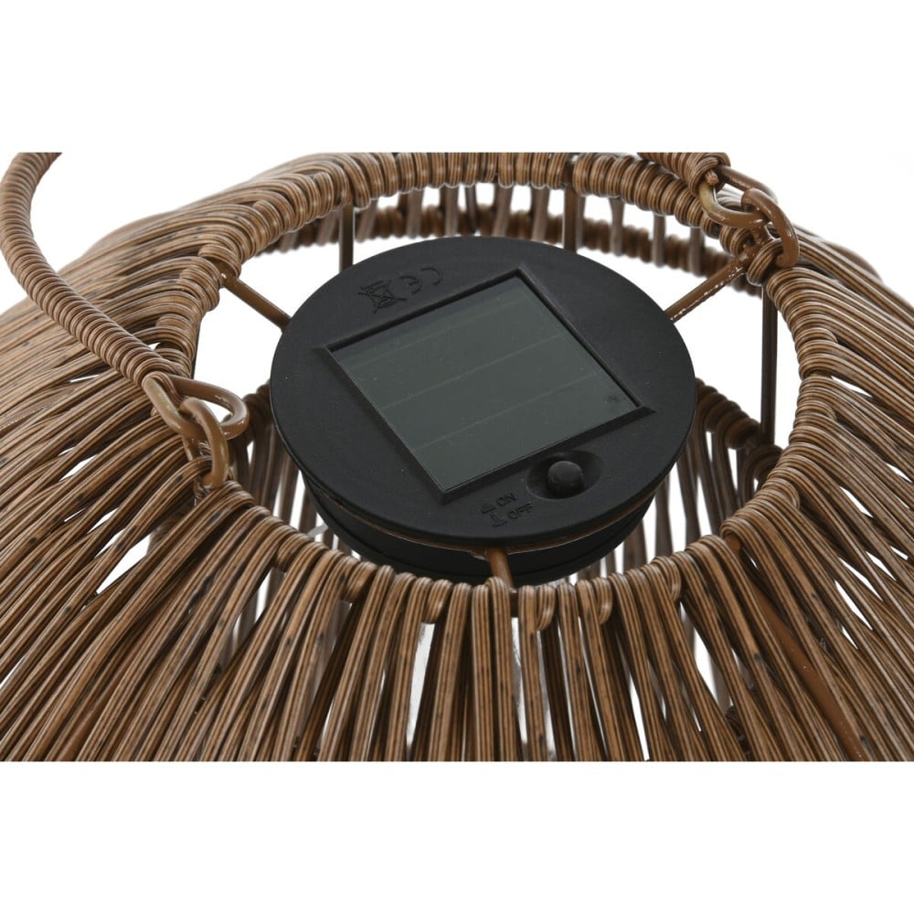 Solarlampe Home ESPRIT Weiß Braun 31 x 31 x 30 cm (2 Stück)