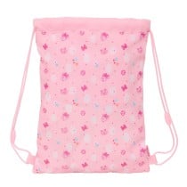 Rucksacktasche mit Bändern Minnie Mouse Baby Rosa 26 x 34 x 1 cm