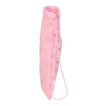 Rucksacktasche mit Bändern Minnie Mouse Baby Rosa 26 x 34 x 1 cm