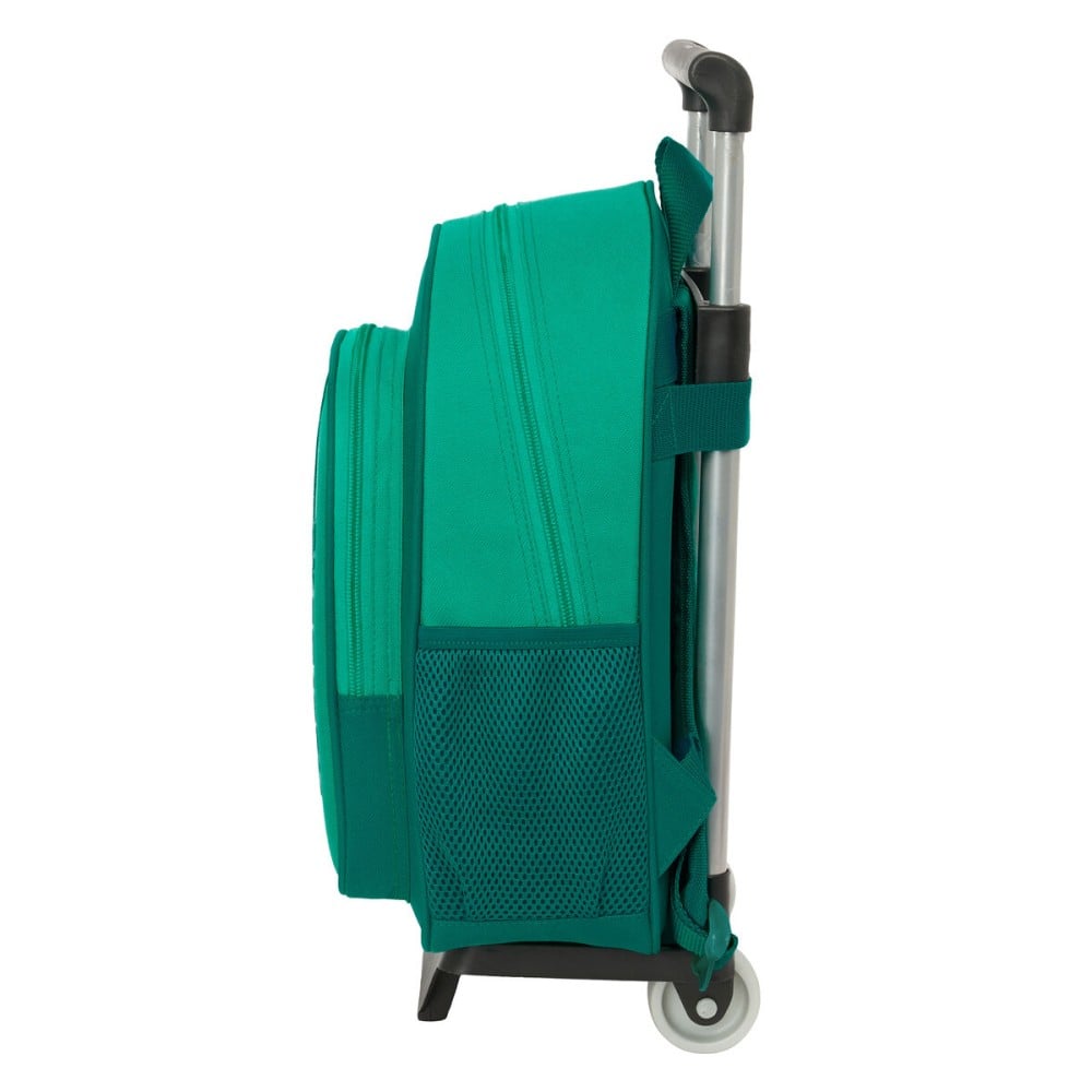 Cartable à roulettes Real Betis Balompié Vert 28 x 34 x 10 cm
