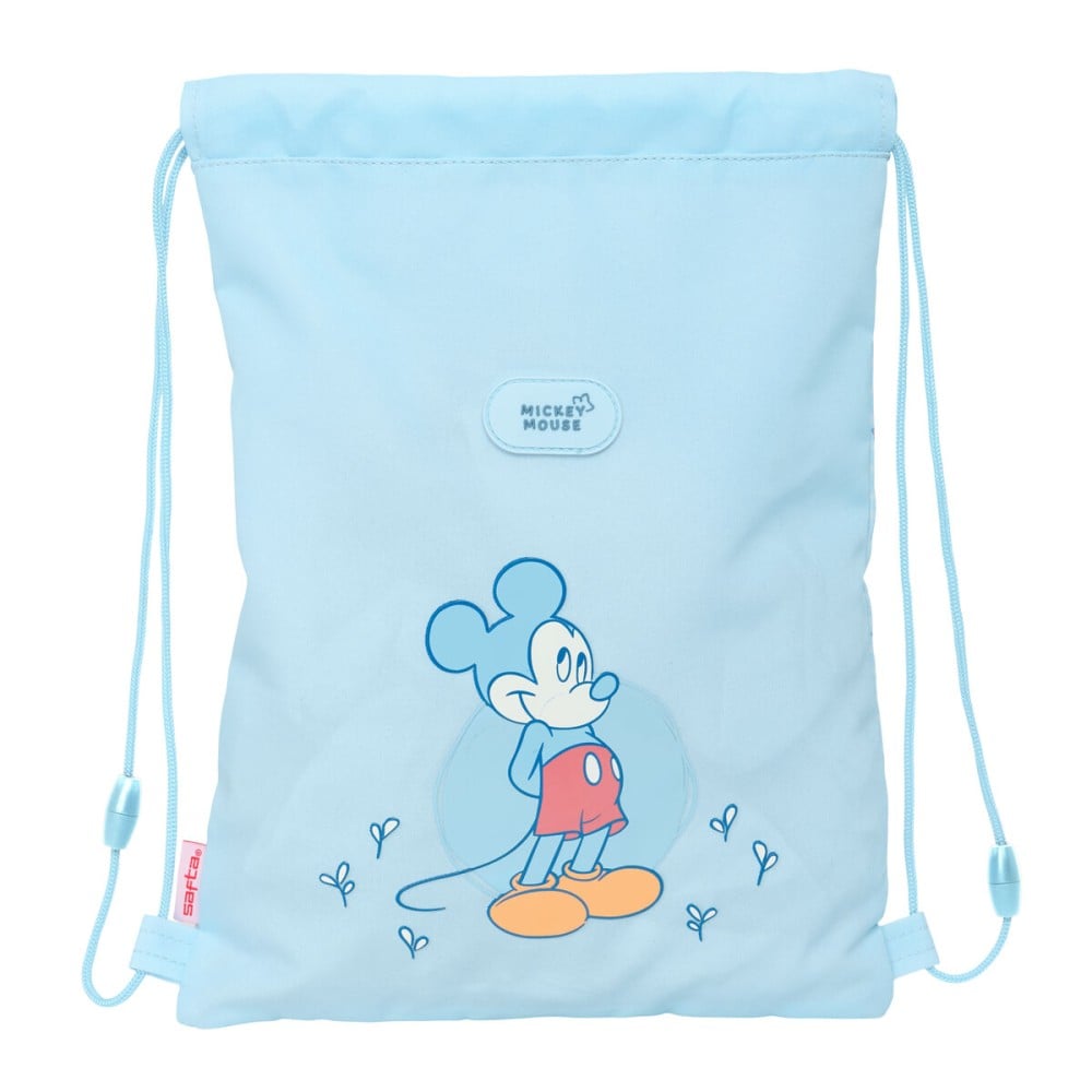 Rucksacktasche mit Bändern Mickey Mouse Clubhouse Baby Blau 26 x 34 x 1 cm