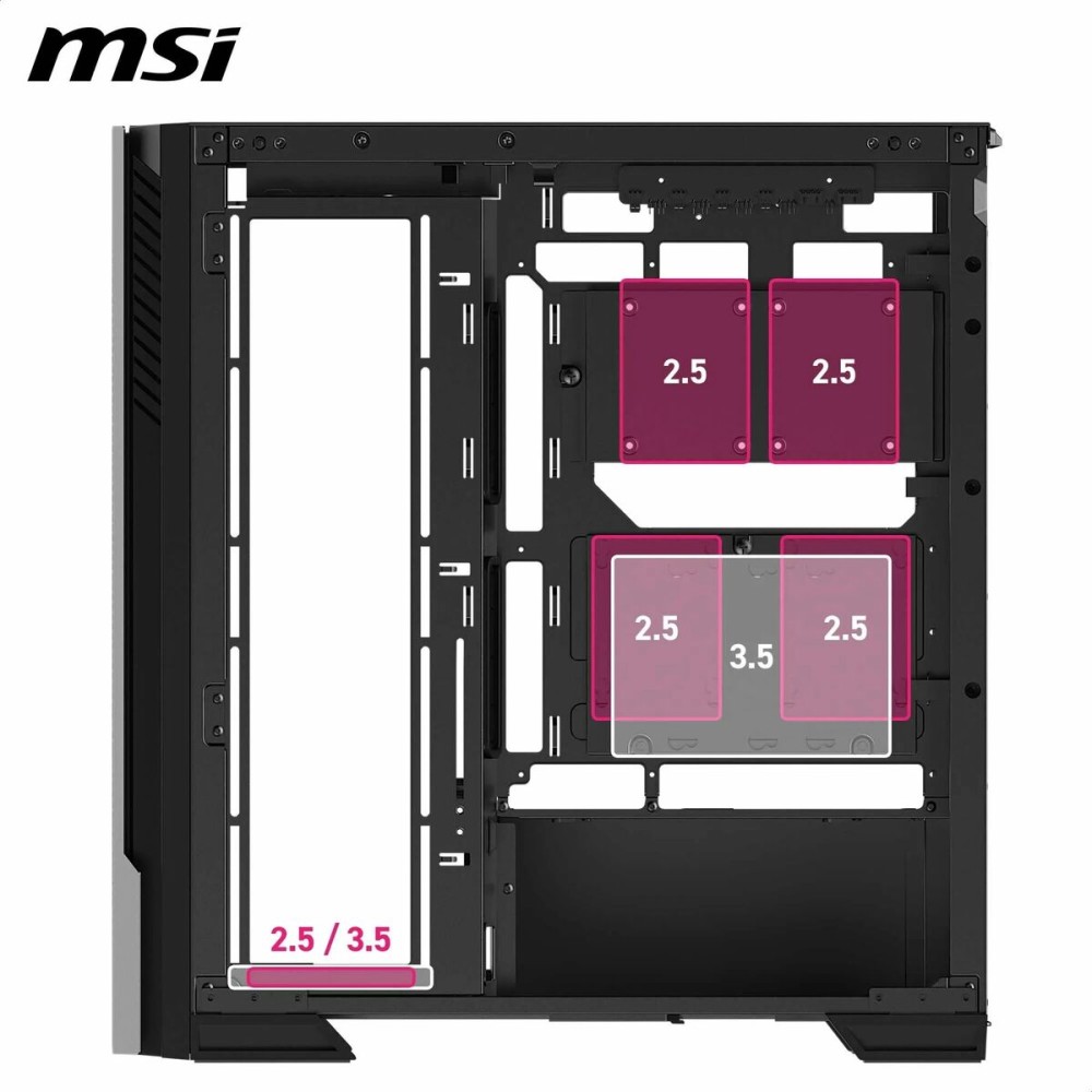ATX Semi-Tower Gehäuse MSI 306-7G27R21-JA4 Schwarz