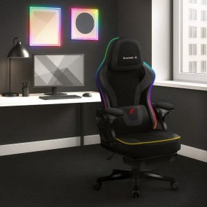 Chaise de jeu Huzaro HZ-FORCE 4.6 RGB BLACK MESH