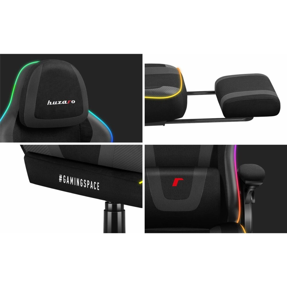 Gaming-Stuhl Huzaro HZ-FORCE 4.6 RGB BLACK MESH