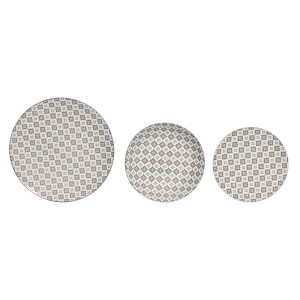 Geschirr Home ESPRIT Beige Porzellan Moderne 18 Stücke