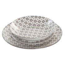 Tableware Home ESPRIT Beige Porcelain Modern 18 Pieces