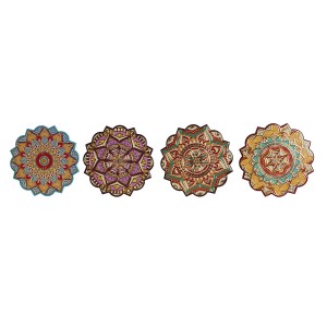 Untersetzer Home ESPRIT Kork Dolomite 20 x 20 x 1 cm (4 Stück)