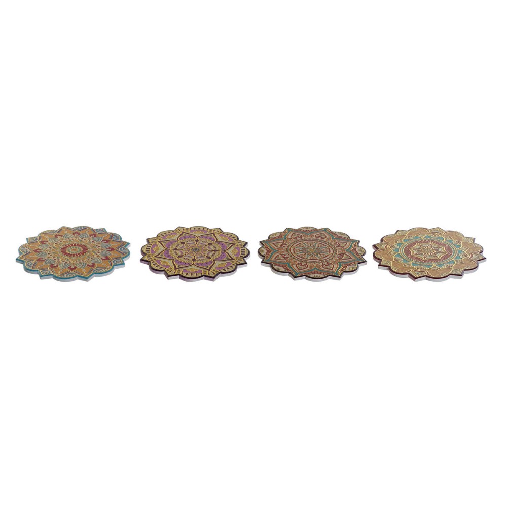 Table Mat Home ESPRIT Cork Dolomite 20 x 20 x 1 cm (4 Units)