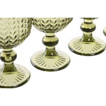 Set de Verres Home ESPRIT Vert Verre 260 ml (6 Unités)